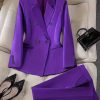 Women’s Formal Pant Suit Set | Office Blazer & Trouser 2-Piece
