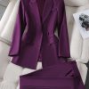 Women’s Formal Pant Suit Set | Office Blazer & Trouser 2-Piece