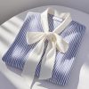 elegant polka dot blouse women