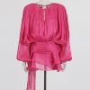 women’s lace-up front a-line mini dress for summer
