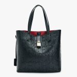 CHCH women’s steel embossed handheld shopping tote bag